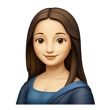 monalisa painting sticker