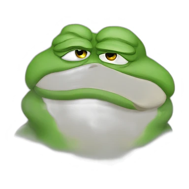 pepe cannot bear the pain sticker