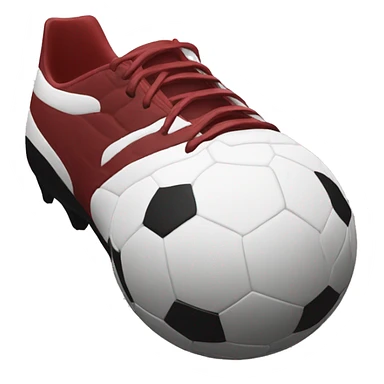 Soccer boots that are dark red sticker