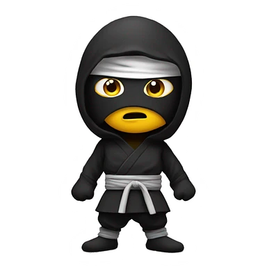 Ninja shrugging sticker