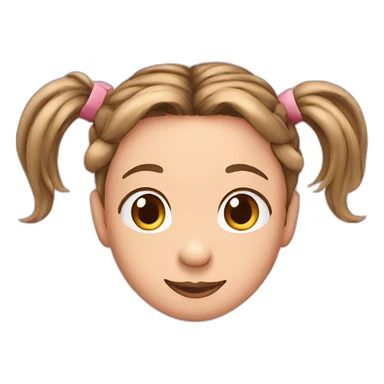 PIG TAIL HAIR STYLE  sticker