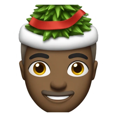 Christmas tree with athletic look sticker