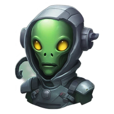 alien mechanic scifi roguelike rpg style inspired by slay thee spire sticker