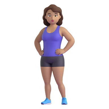 athlete with white skin and curvy brown hair sticker