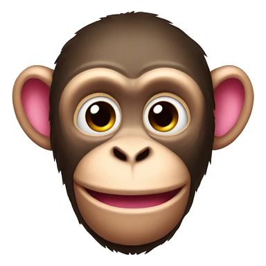 Monkey with a pink too too sticker