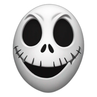 jack skellington face sticker