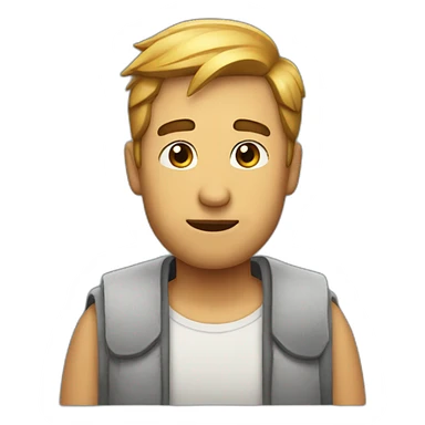 the man who doesn't know shrugs his shoulders sticker