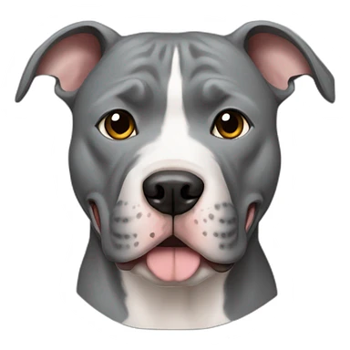 Gray Pitbull sticker
