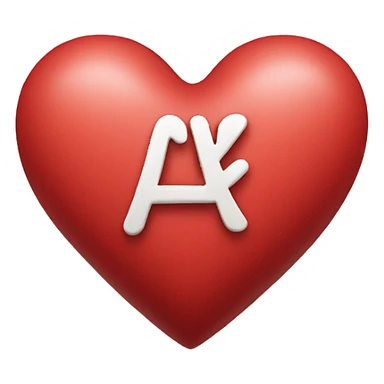 Heart with a+k sticker