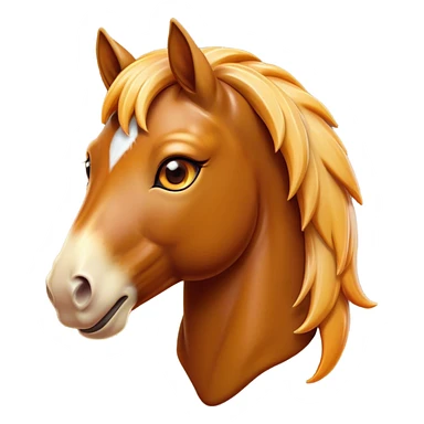 Cinematic Comical Bay Horse Portrait Emoji, Head tilted dramatically with an exaggeratedly amused expression, featuring a striking bay fur with a glossy finish and bold accents, wide, expressive amber eyes filled with playful disbelief, Simplified yet hilariously expressive features, highly detailed, glowing with a slightly sassy glow, high shine, dramatic yet playful, stylized with an air of cheeky mischief, bright and endearing, soft glowing outline, capturing the essence of a spirited and over-the-top horse, so meme-worthy it feels like it could side-eye its way into internet fame instantly! sticker