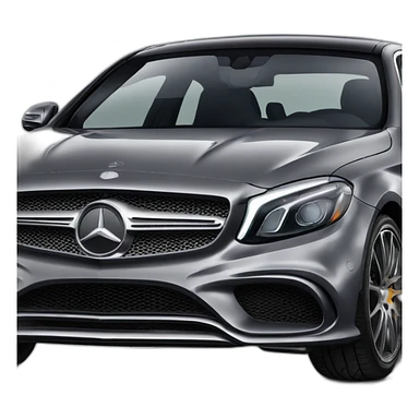 Gray Mercedes amg class a sticker