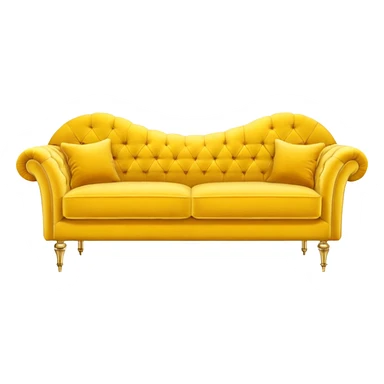 yellow sofa
 sticker