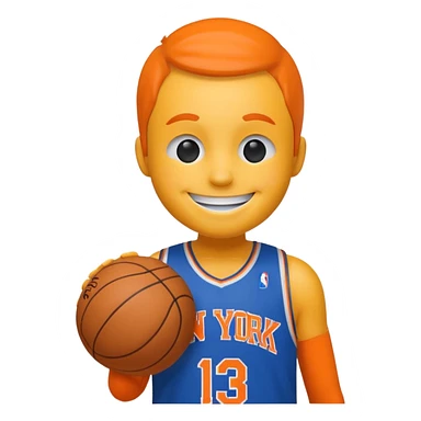Smiley icon new york knicks sticker
