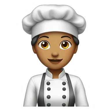 a girl cook food sticker