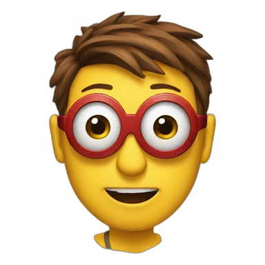 spiderman emoji but it's a minion sticker