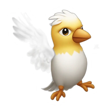 Ailes et coeur sticker