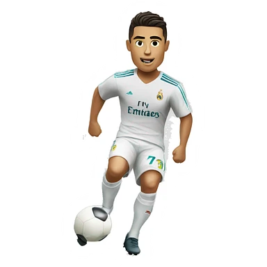 Cristiano Ronaldo doing  playing football  sticker