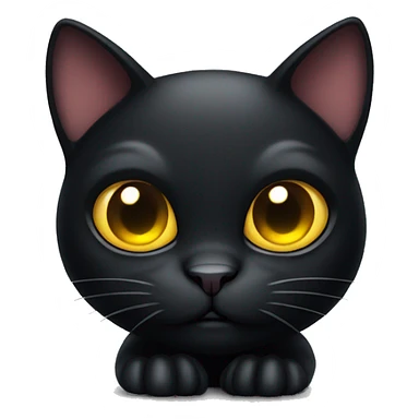 Black Cat wearing rings on its paws looking evil sticker