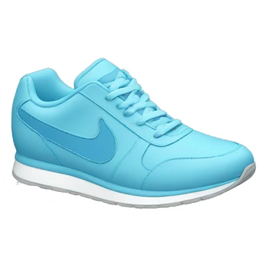 light blue running sneaker  sticker