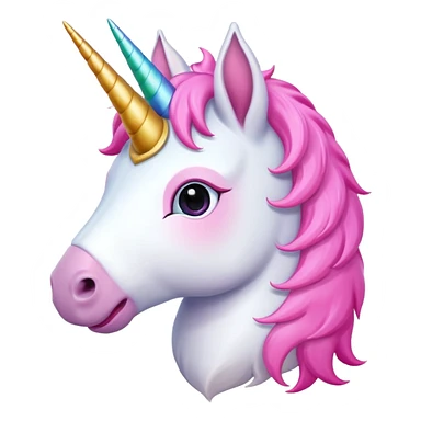 unicorn head, cute, adorable sticker