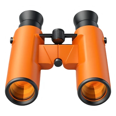 orange binoculars sticker