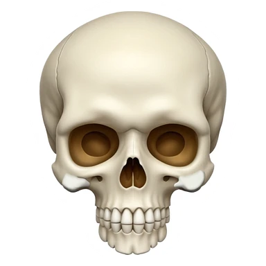 Skull head sticker