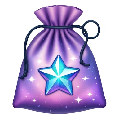 small pouch filled with stardust sticker