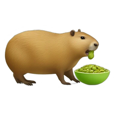 dentist-capybara-eating-pistachio sticker