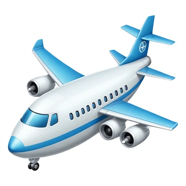 avion blanco sticker