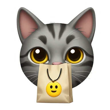 cat and a bag a￼ funyuns sticker