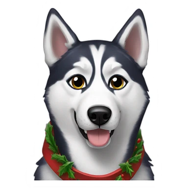Husky Christmas  sticker