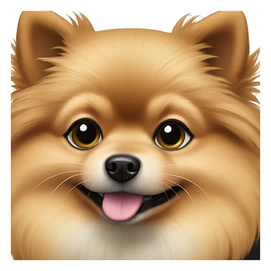 Black and tan pomeranian sticker
