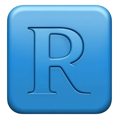 The letters LR in a blue box 2D sticker