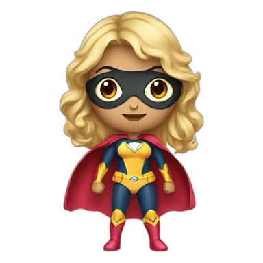 superhero girl sticker