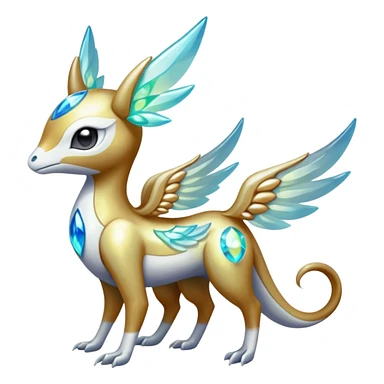 Angelic Divine Bioluminescent Translucent Luminescent Diaphanous Shiny Colorful Meloetta-Latias-Koraidon-Peppercat-Wargreymon-Protogen-Fakémon-fusion-hybrid-creature sticker