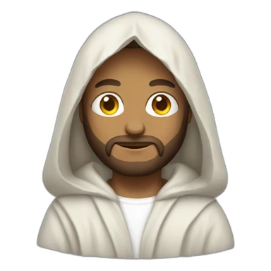 Jesus with hoodie  sticker