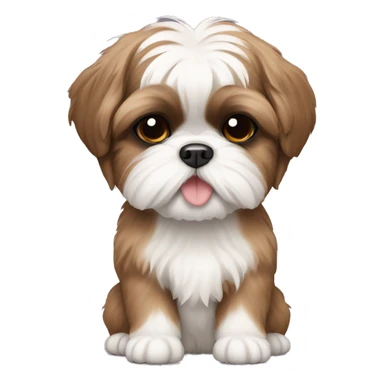 shih tzu puppy sticker