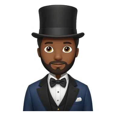 1800's African male sticker