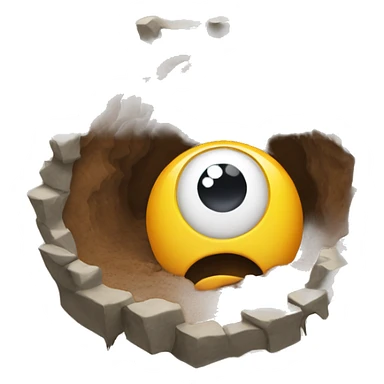 Unsettled hole  sticker