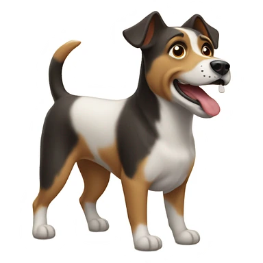 Perro haciendo caca sticker