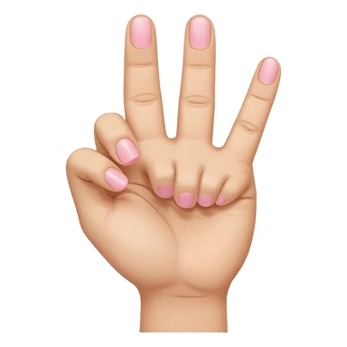 Like the middle finger flipping off emoji but with the pinky finger only (pinky finger flipping off) sticker