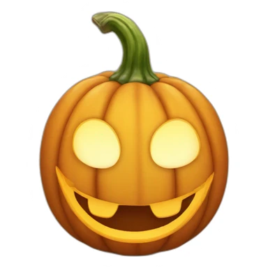 pumpkin with smile sticker