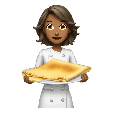 fille qui fait tomber un crêpe sticker