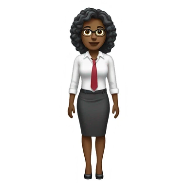 full body bolonde woman in business outfit sticker