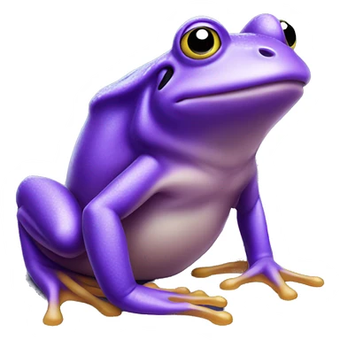purple frog sticker