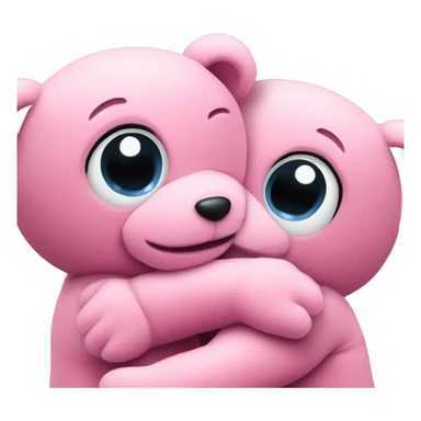 hug pink sticker