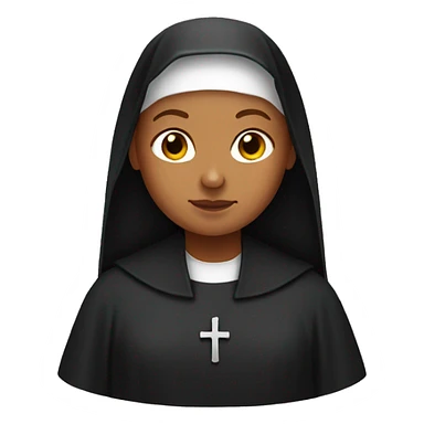 nun with ginger hair sticker