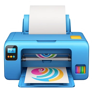 impresora imprimiendo papercraft sticker