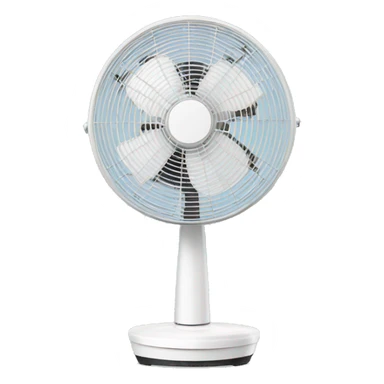 Cute white classic Stand fan sticker