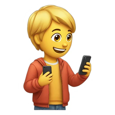 Ruvia hermosa hablando con celular sticker